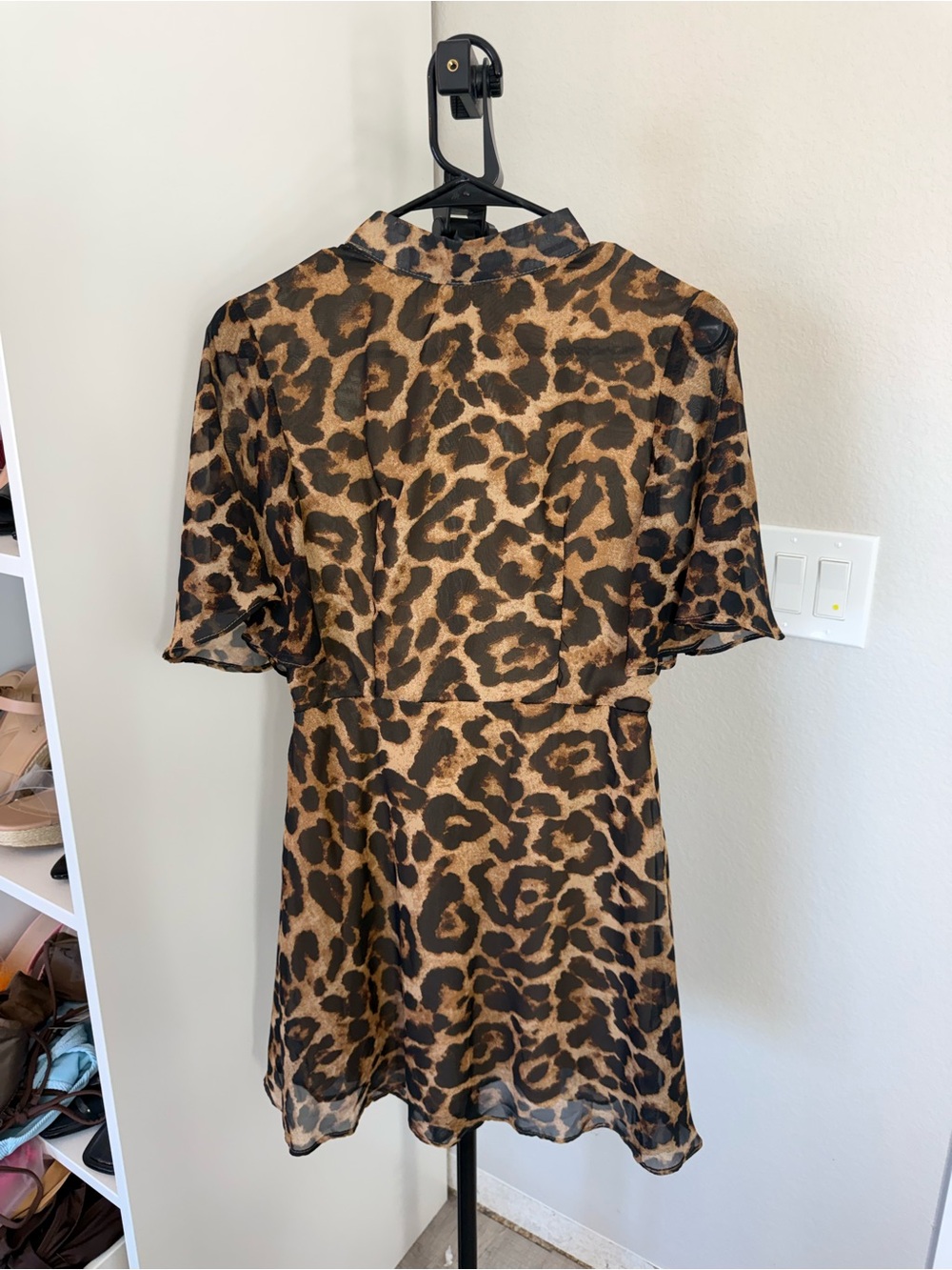 Nasty Gal Brown and Black Leopard Print Short Dress